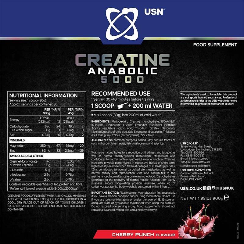 کراتین ترکیبی آنابولیک USN طرح جدید